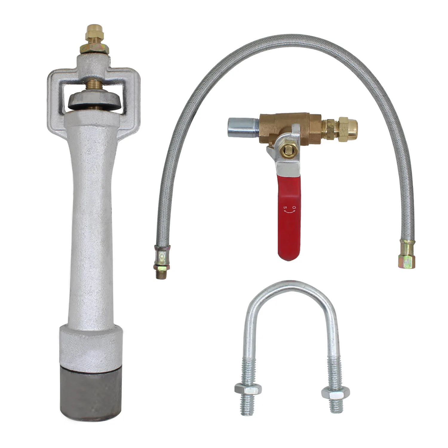 propane gas burner venturi kit with head stainless steel hose for