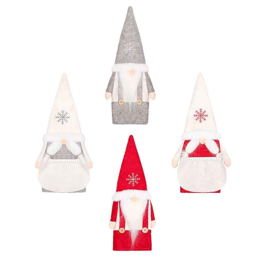 

4PCS Cover Durable Prime Bottle Decor Rudolph Cover for Xmas Home