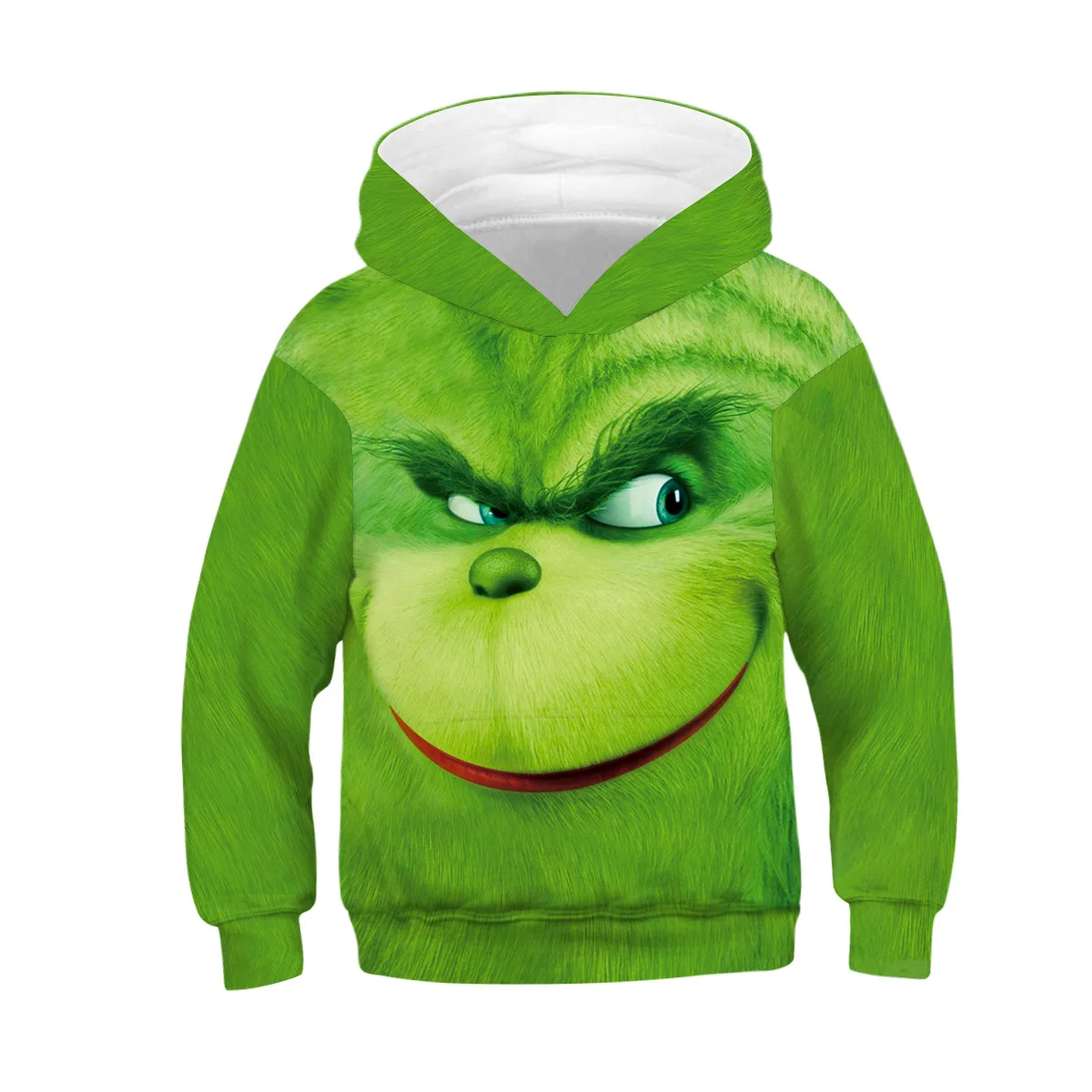Christmas Clothes Grinch Hoodie 3D Print Kids Sweatshirts Girls Boys Hoodies Children Pullovers Costume Grinch Shirt Enfant