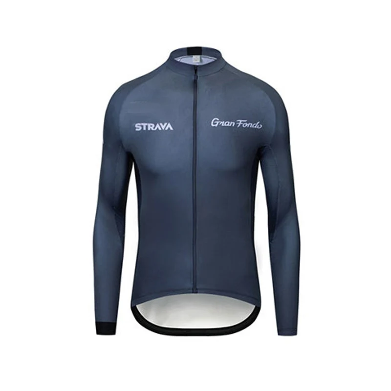 Pro team Men's STRAVA Maillots Ciclismo Long Sleeve Summer Cycling Jersey Shirts MTB Mountain Bike Tops Clothing Triathlon