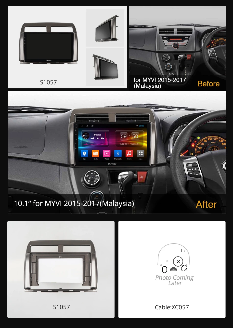 Ownice Android 9,0 Автомобильный плеер K3 K5 K6 для TOYOTA MYVI icon- Радио стерео 4G LET 360 панорама оптическая gps-навигация