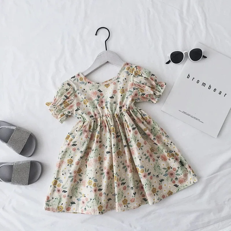 Girl Princess Dress New Summer Kid Girls Floral Sweet Children Party Suits Flower Costume Clothing | Детская одежда и обувь
