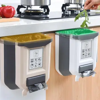 

Kitchen Garbage Can Wall Hanging Storage Bucket for Home Use