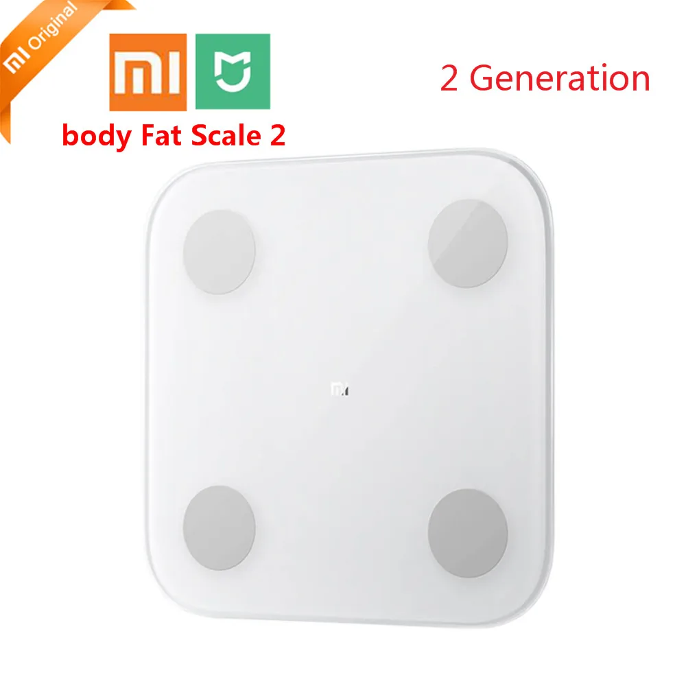 body Fat Scale 2 Весы 2 умные напольные весы 2 Bluetooth 5,0 приложение Высокоточный монитор СВЕТОДИОДНЫЙ цифровой весы - Цвет: body Fat Scale 2