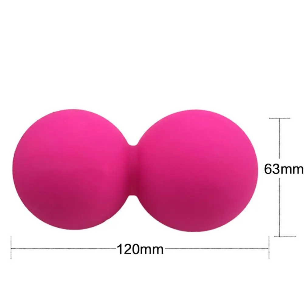Yoga Hockey Fascial Massage Ball, TPE Peanut, Fitness Ball for Foot Back, Arm Muscle Relax, Stress Relief, Home Exercise Workout