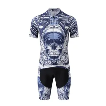 

2019 Team Cycling Jersey White Bike Men's Bike Jersey Gel Pad Bike Set