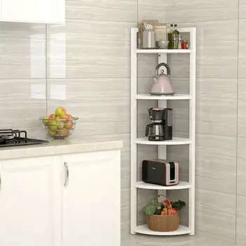 

Tribesigns 5 Tier Corner Shelf, Modern Corner Storage Rack Plant Stand Small Bookshelf for Living Room
