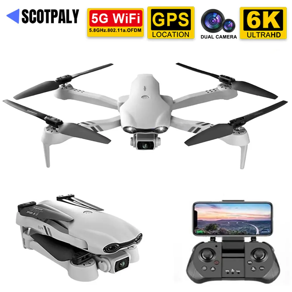 Дрон F10 2 км GPS 4K 5G WiFi FPV радиус полета 25 мин | Электроника