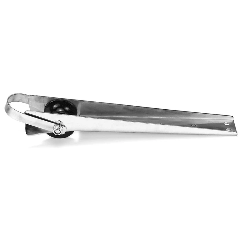 

15 inch 316 Stainless Steel Bow Anchor Rubber Roller for Fixed Marine Boat Docking Corrosion Resistance Durability