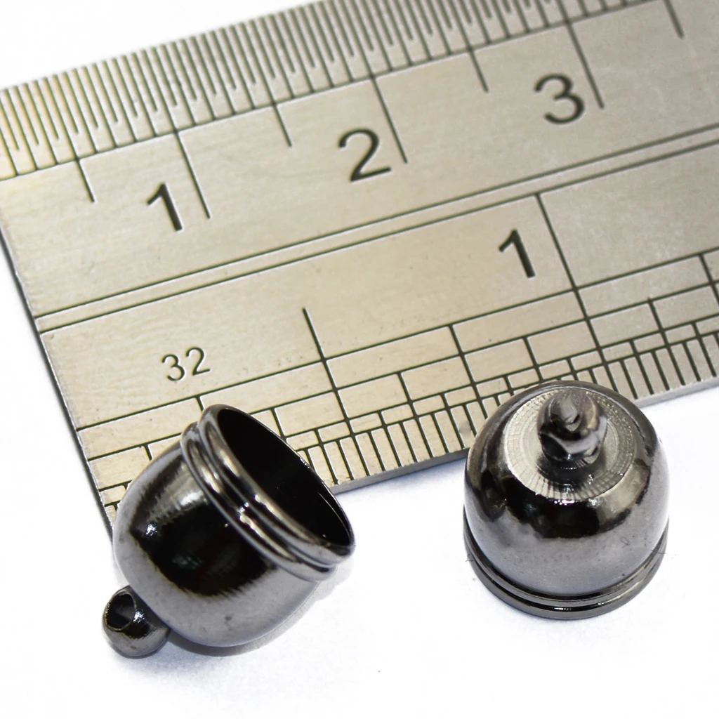 10pcs Brass Bell End Bead Cap Tip Jewelry Findings Craft DIY Making Hematite