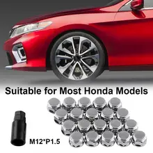 Профессиональные 20 шт M12xP1.5 противоугонные гайки набор модификации автомобиля гайки автомобильные аксессуары для Honda