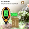 Yieryi Digital 4 In 1 Soil PH Meter Moisture Monitor Temperature Sunlight Tester for Gardening Plants Farming with Blacklight 4