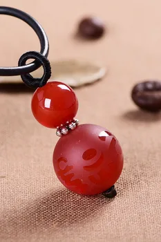 

2016 New Pattern Natural Agate Necklace Six Word Motto Pendeloque Cut Lovers Pendant Matting Polishing Technology Quality Goods