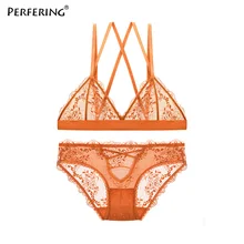 Perfering, новинка, ультра тонкая чашка, нижнее белье, комплект с бюстгальтером, без косточек, женское, Дамское, прозрачное, сексуальное нижнее белье для женщин, бюстгальтер и трусики, набор A B C