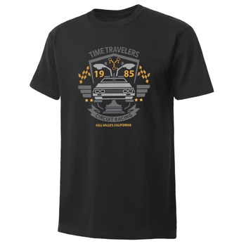 

movie Back To The Future men t shirt time travelers t-shirt Casual Round Collar mens Shirt Fitness high Quality men's tees Tops