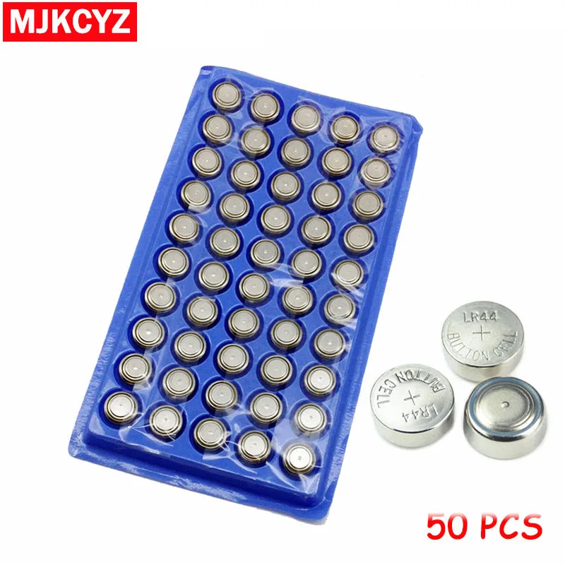 

50Pcs AG13 357A A76 303 LR44 SR44SW SP76 L1154 RW82 RW42 High volume Button Cell Battery Long Lasting watch toys free shipping