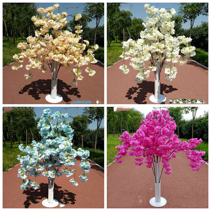 JAROWN Artificial Cherry blossom Flower Pink Cherry Tree Sakura Wedding Stand Iron Arch Frame Party Decoration Home Backdrop Wall Decor (25)