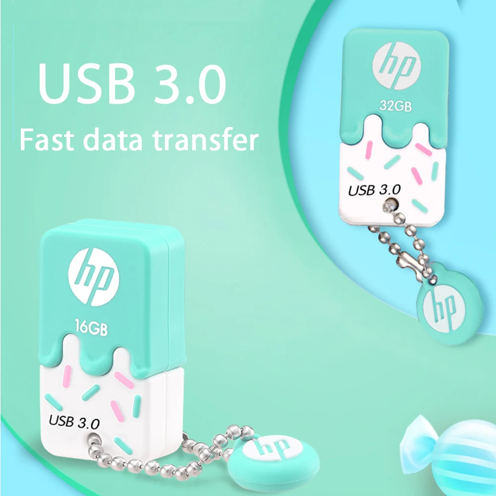 Hp милый USB 3,1 флеш-накопитель 32 Гб 64 Гб 128 ГБ флеш-накопитель Флешка карта памяти устройство для хранения U диск для девочек