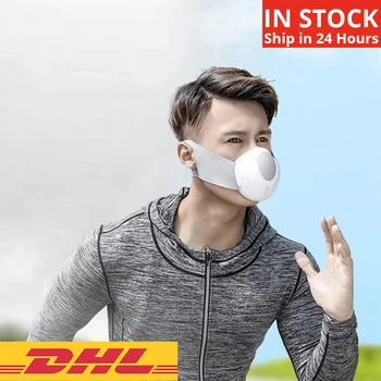 

Reusable Electric Respirator Face Mask 4 Layers Filter Automatic Air-Purifying Supply with Breathing Valve Battery Up to 6 Hours