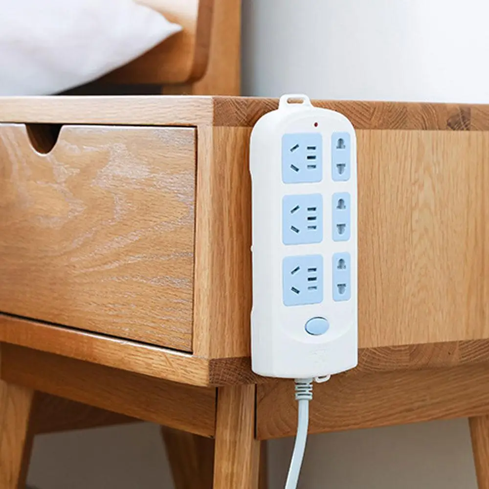 

Self-Adhesive Power Wall-Mounted Desktop Socket Fixer Strip Holder Fixator Cable Organizer Punch-free Desktop Socket Fixer