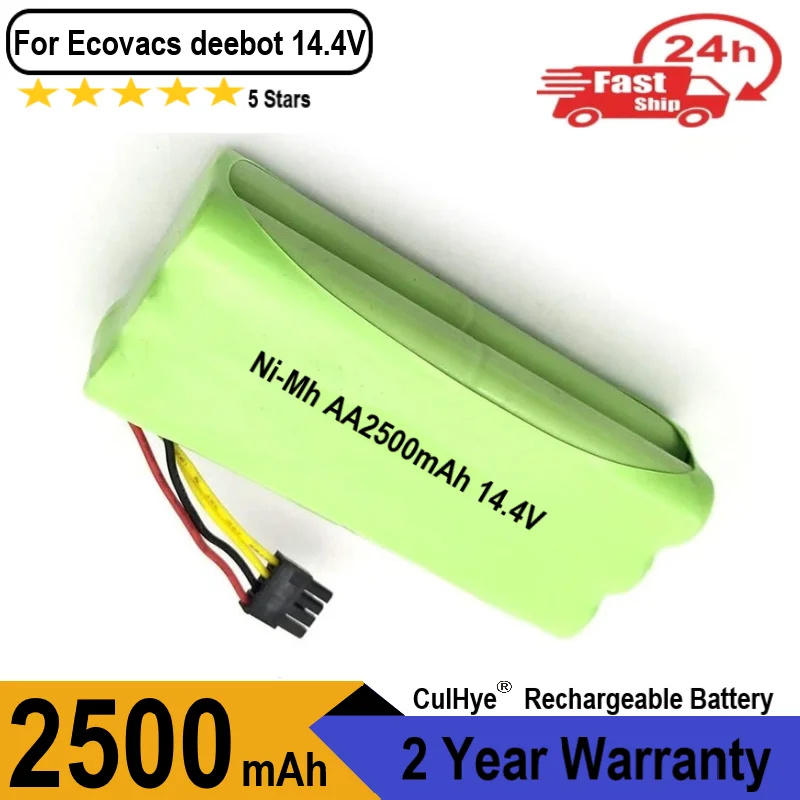 

Ni-MH AA 2500mAh for ECOVACS 14.4V Rechargeable battery Deebot Deepoo X600 ZN605 ZN606 ZN609 Midea VCR01 VCR03 vacuum cleaner