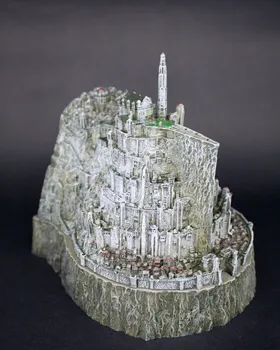 

[Funny] Lord of the Rings toy The Hobbit action figures Minas Tirith model statue toys model copper imitation novelty ashtray