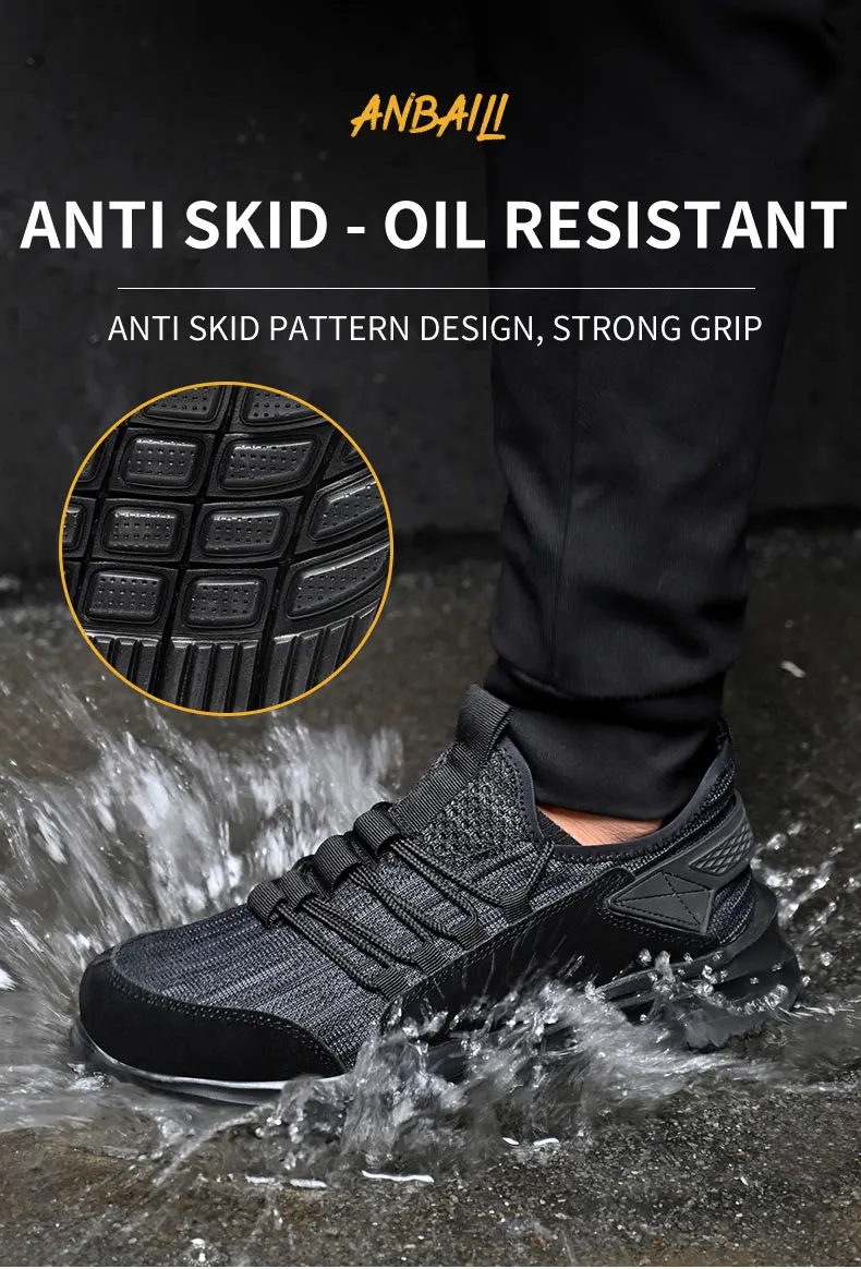 Puncture-Proof Work Boots Indestructible Work Protective Shoes 