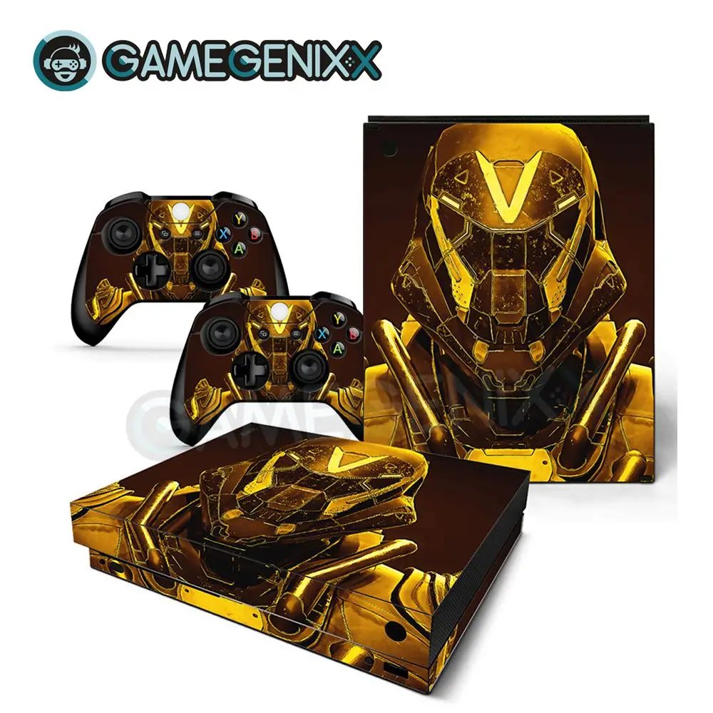 

GAMEGENIXX Skin Sticker Vinyl Decal for Xbox One X Console and 2 Controllers - Anthem