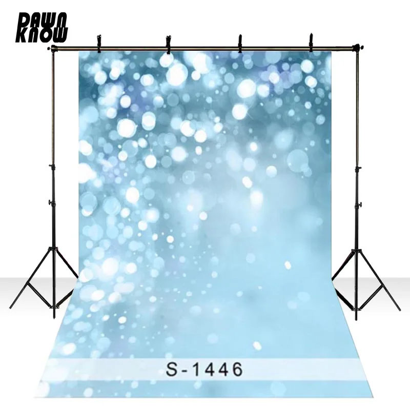 DAWNKNOW Blue Sparkle Vinyl Photography Background Baby Children Shimmer Backdrops Shoot Photo Studio Props Customize S1446 | Электроника