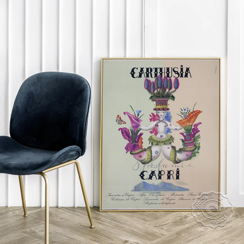 絵画 CARTUSIA CAPRI vintage poster 絵画 CARTUSIA CAPRI vintage poster 絵画 CARTUSIA CAPRI