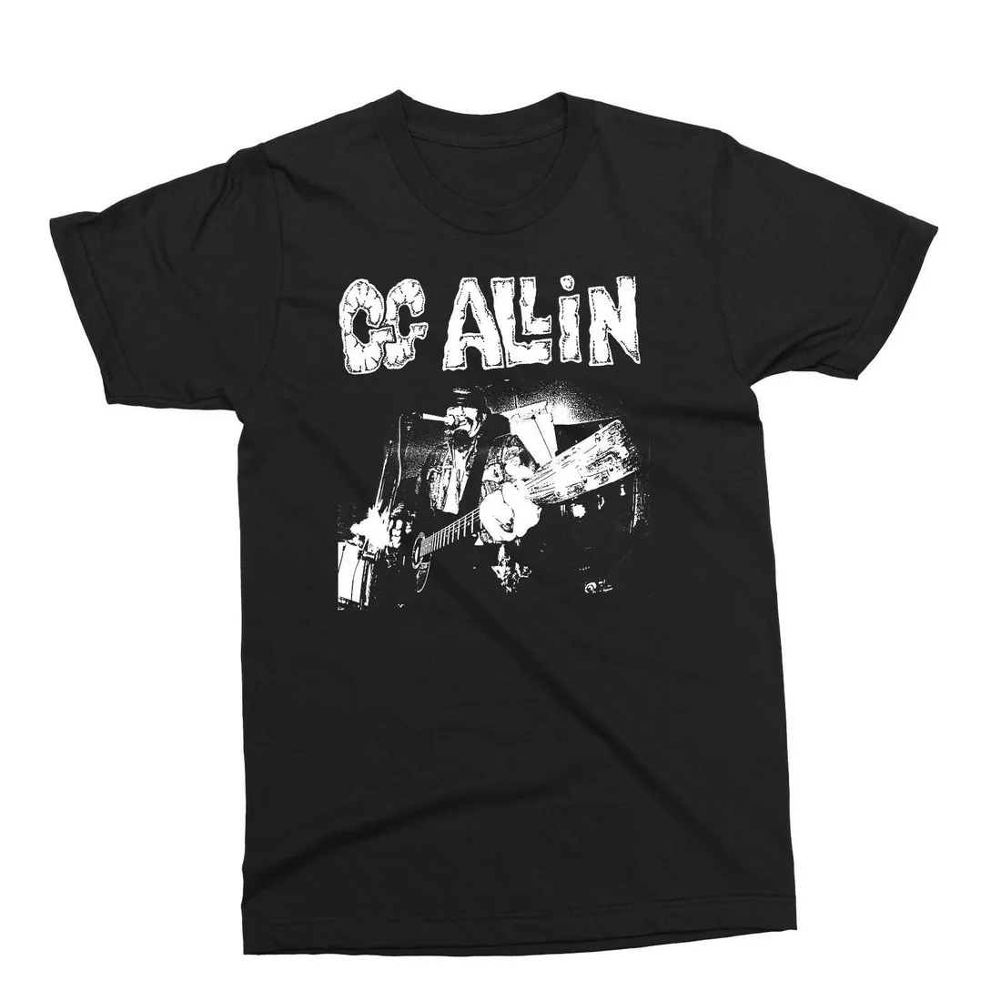 GG ALLIN/футболка с гитарой футболка надписью Murder Junkies Punk Drunks vintage Rare Germs популярная