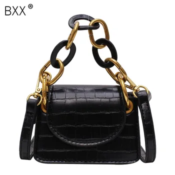 

[BXX] Stone Pattern Mini Crossbody Bags For Women 2020 Spring Messenger Shoulder Bag Lady Lipstick Handbags and Purses HK734