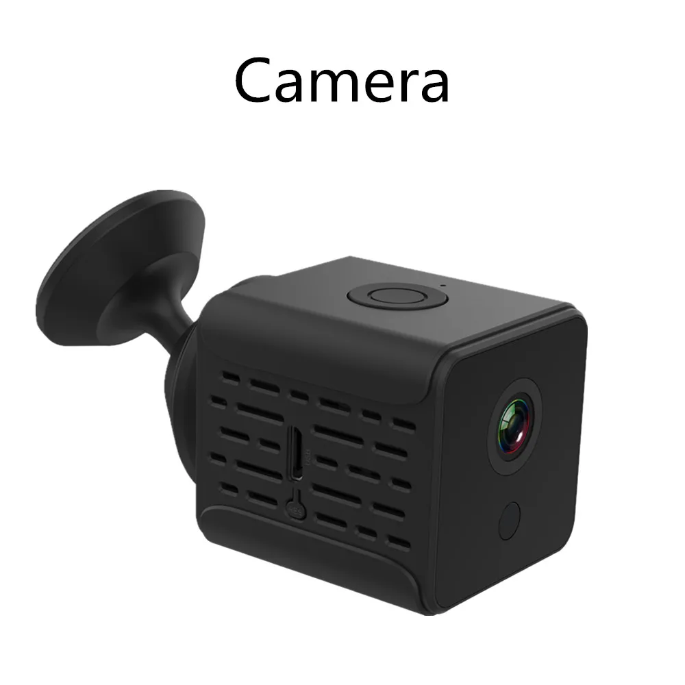 HD 1080P DIY портативная WiFi IP мини камера P2P беспроводная микро веб-камера видеокамера видеорегистратор Поддержка удаленного просмотра Скрытая TF карта - Цвет: Black Camera