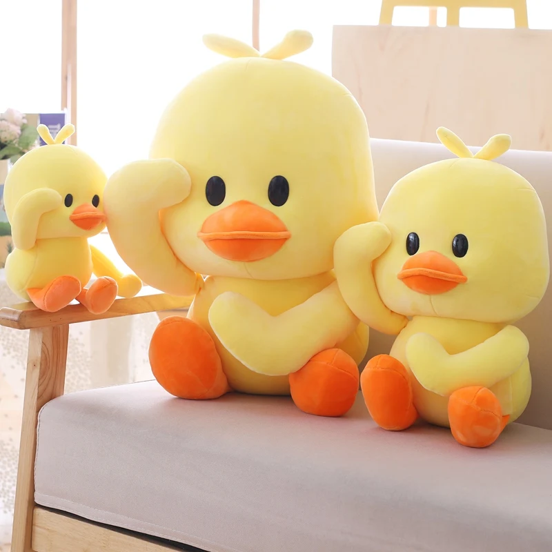 AIXINI Duck Plush Toys Duck Doll Big Yellow Duck Stuffed Animals Toys for Baby Pillow Birthday Gift Decor Kawaii Duck Plushie