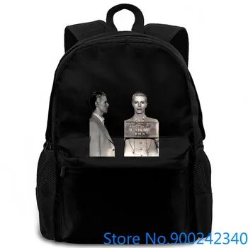 

David Bowie MugShot Retro Album Concert Tribute MUSIC Mens Print women men backpack laptop travel school adult student