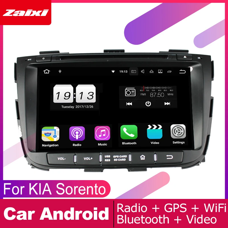 Clearance ZaiXi For KIA Sorento 2013~2014 Car Android Multimedia System 2 DIN Auto DVD Player GPS Navi Navigation Radio Audio WiFi 0