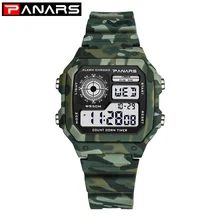 PANARS новые часы мужские топ класса люкс фитнес светодиодный цифровые мужские часы спортивные G Стиль Шок Водонепроницаемый Вибратор наручные часы