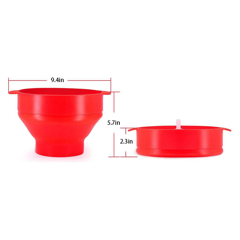 Microwave Silicone Popcorn Popper Fenvella Collapsible Hot Air Microwavable Popcorn Maker BPA Free & Dishwasher Safe popcorn maker
