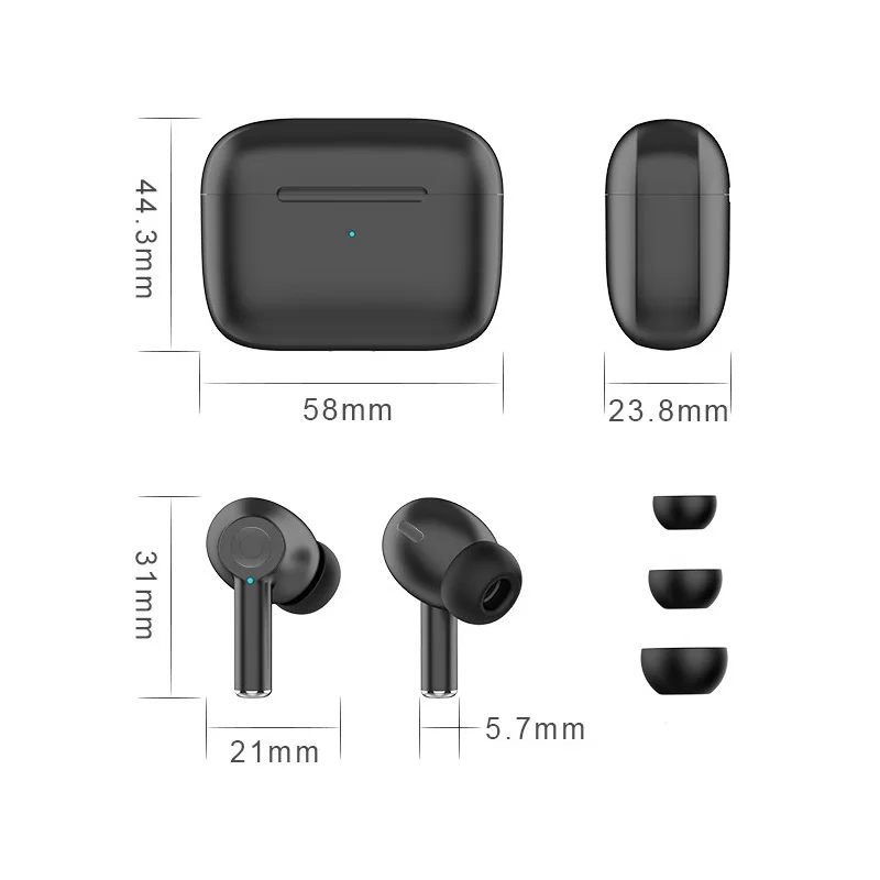 Newest Honor Tws Noise Cancelling HIFi Sound Running Music Earphones wireless Bluetooth 5.0  for ios/Android Phone Pod Pad Smart