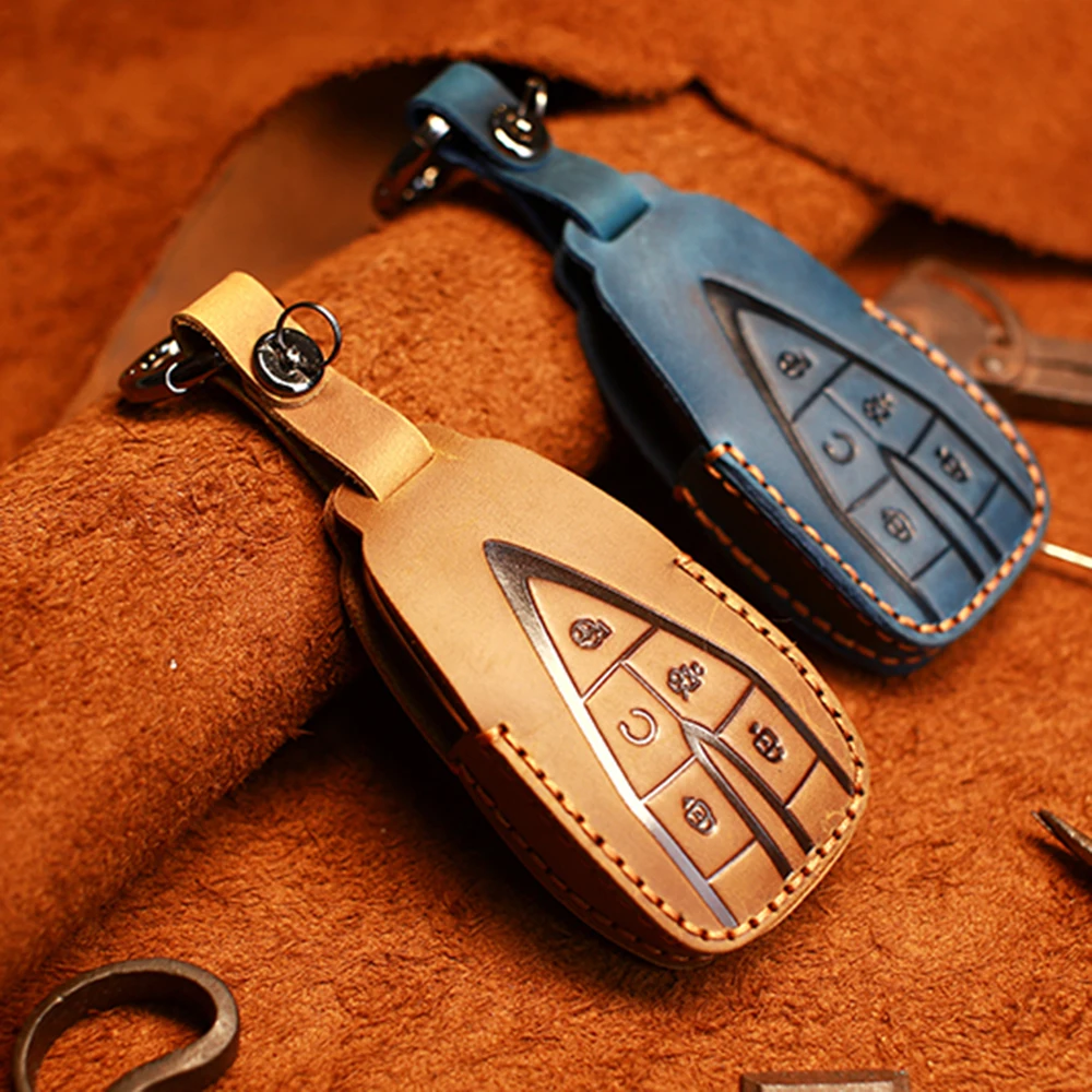 Car Key Case Suitable for Changan CS75Plus Key Set CS55 Escape XT Sharp Range CC/CS85/95 Smart Leather Cover
