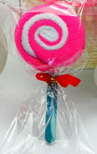 rose red 20 шт./лот леденец торт полотенце красочные конфеты креативный подарок полотенца хлопок красивое полотенце детский сад Свадьба подарок на день рождения - Цвет: rose red
