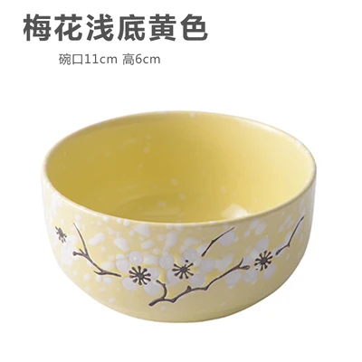 Japanese tableware ceramic bowl home eating noodles couples small rice bowl children noodles large bowl student soup bowl - Цвет: 15