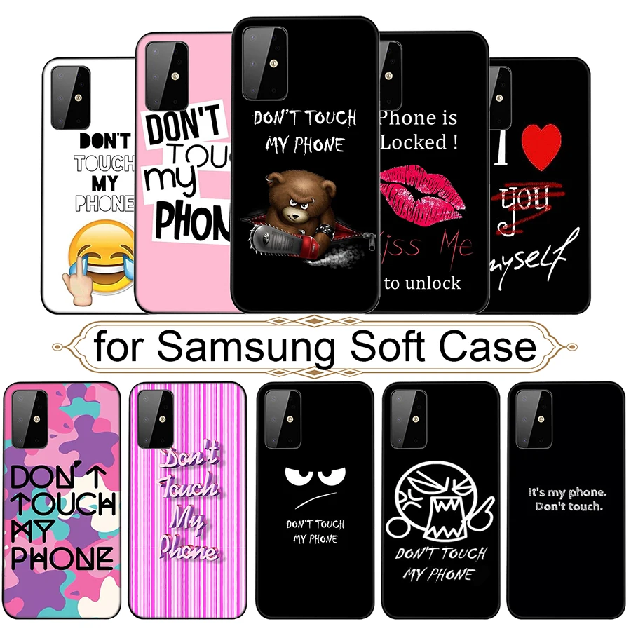 Do Not Touch My Phone Soft Case for Samsung Galaxy S20 Ultra Note 10 Plus S10 Lite A91 A81 A71 A51 Cover |