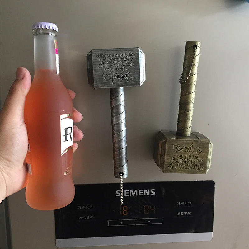 

Marvel Raytheon Magnet Beer Bottle Openers Hammer Of Thor Shaped Beer Bottle Opener With The Avengers C1122 f