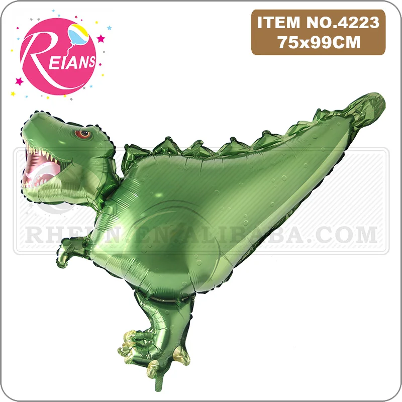 Гигантский динозавр фольгированный шар для мальчиков Детский день рождения