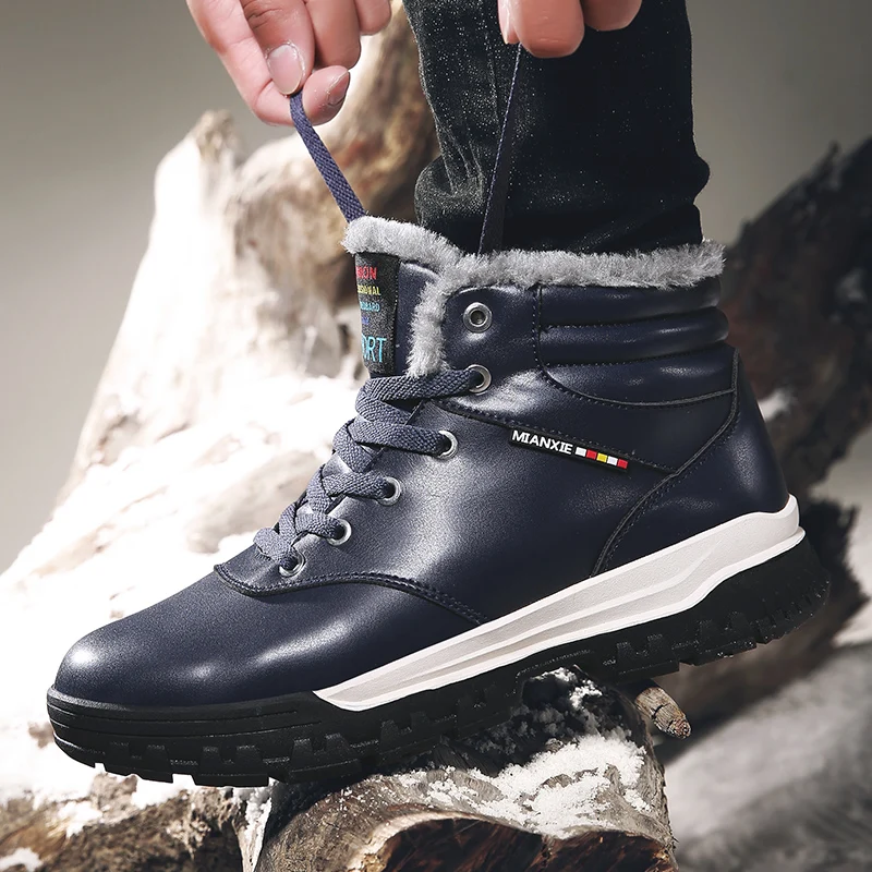 

Winter high to help cotton outdoor shoes warm waterproof snow boots sports travel shoes
