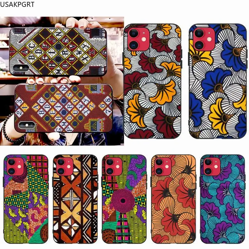 Тканевый чехол KPUSAGRT в африканском стиле для iphone 12 pro max 11 XS MAX 8 7 6 6S Plus X 5S SE 2020
