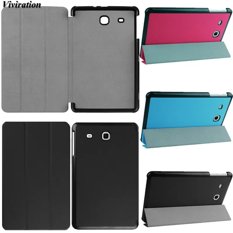 Cover For Samsung Galaxy Tab E 9.6 T560 T561 Model T580 T280 T550 T350 T820 T555 T355 Leather Smart Case PU Slim Protective Skin
