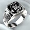 925 Silver Vintage Embossed Men's Ring Scorpion Memorial Day Ring Vintage Punk Style Ring Jewelry ► Photo 1/4