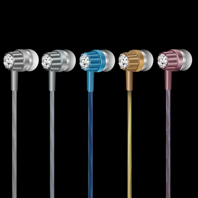 Durable Plastic Braided Headset Wired Earphone With Microphone Portable Audio And Video Device